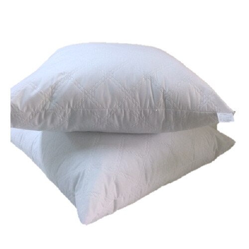 Set 2 perne matlasate Cromadi, 70x70cm, alb