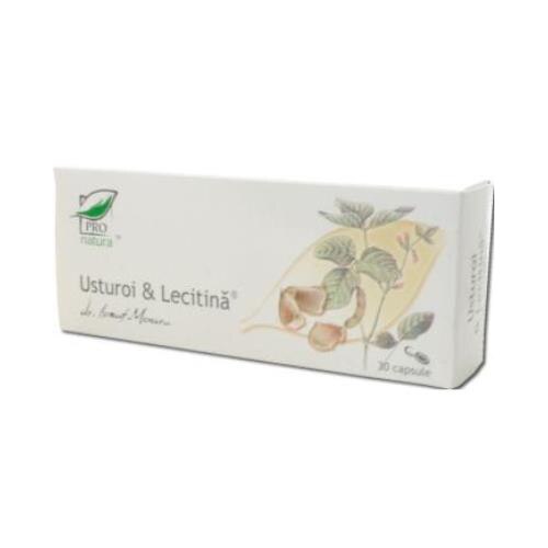 Usturoi si Lecitina 30 cps Pro Natura