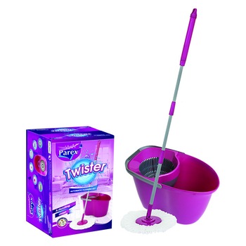 Set mop rotativ PAREX TWISTER 360 grade, 22 litri Set mop rotativ PAREX TWISTER 360 grade, 22 litri