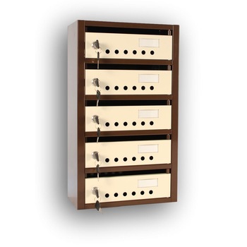 Cutie postala colectiva Modul 5 ( 300x150x520 mm ) Cutie postala colectiva Modul 5 ( 300x150x520 mm )