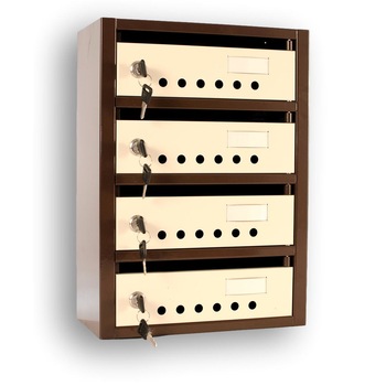 Cutie postala colectiva Modul 4 ( 300x150x420 mm) Cutie postala colectiva Modul 4 ( 300x150x420 mm)