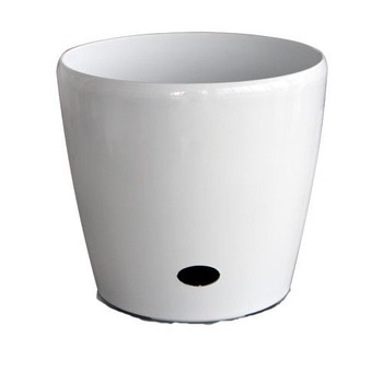 Ghiveci flori PREMIUM cu sistem de udare picurare 22x20cm culoare alb Ghiveci flori PREMIUM cu sistem de udare picurare 22x20cm culoare alb