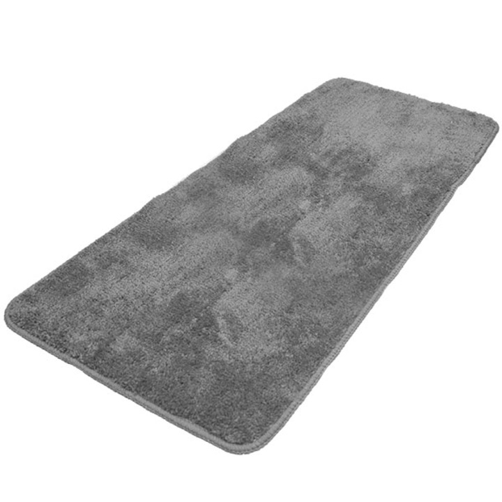 Covor baie, FRANDIS, 50x120 cm, 1400g/mp, absorbant, antiderapant, gri, microfibra