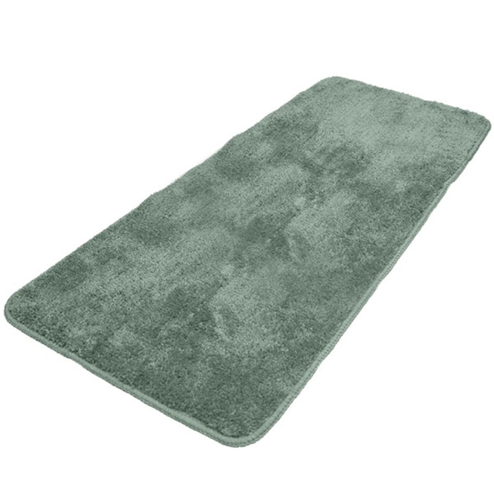 Covor baie, FRANDIS, 50x120 cm, 1400g/mp, absorbant, antiderapant, verde maslin, microfibra