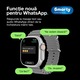 Ceas Smartwatch Smarty® Microwear Ultra3 Pro (2025) v2, Display 2.2" IPS Touch, ECG, NFC, Apeluri si Notificari, SpO2, Puls, Termometru, Somn, Ritm Cardiac, Incarcare Wireless, Sport, IP68, Gri