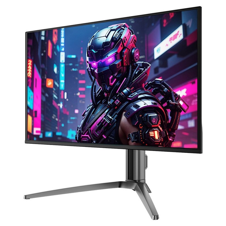 Titan Army G27T8T játékmonitor, 26,5 hüvelykes, 2K, 360 Hz, fekete, ergonomikus
