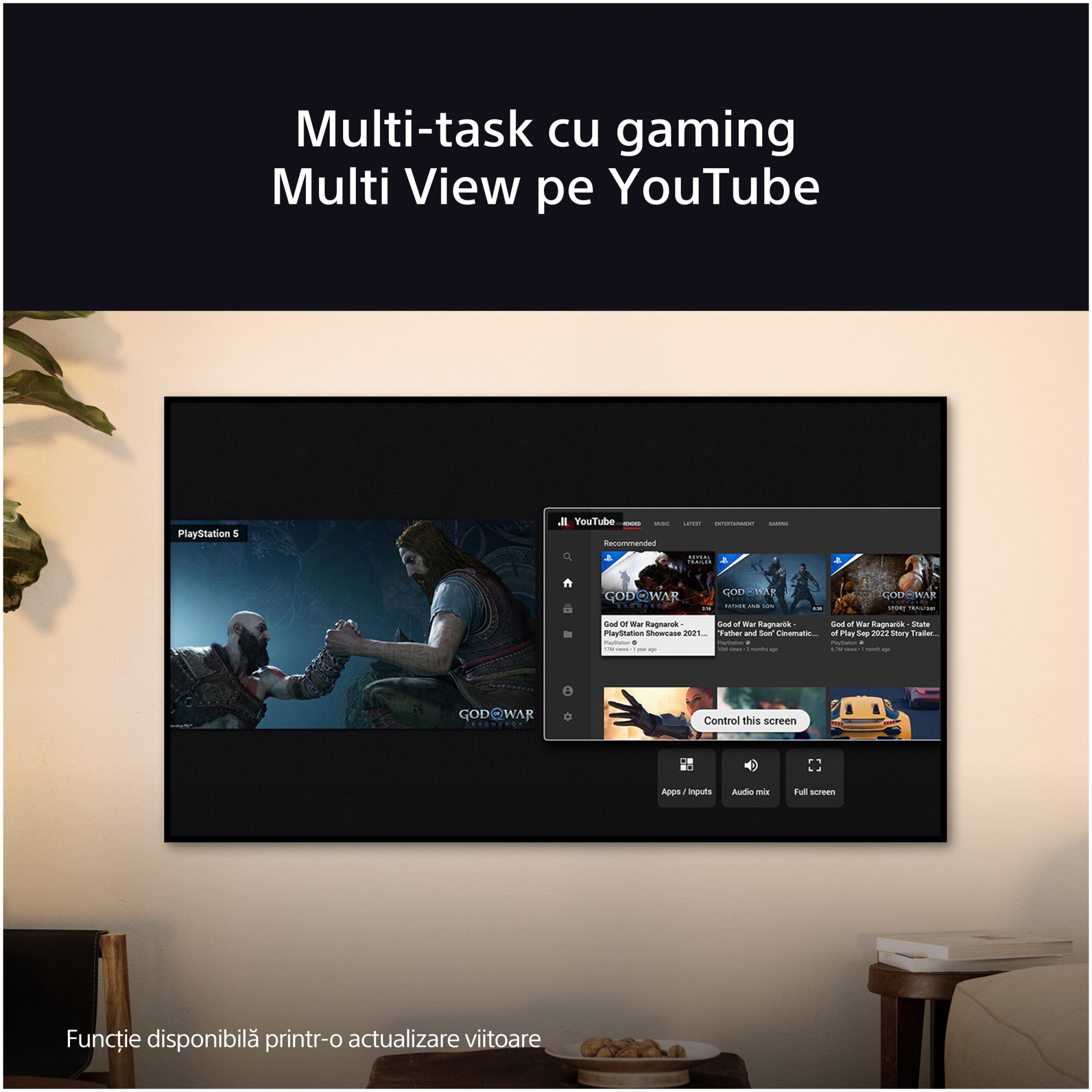 Televizor Sony BRAVIA 9 QLED XR l Mini LED 65XR90, 164 cm, Smart Google TV, 4K Ultra HD, 100 Hz, Clasa E