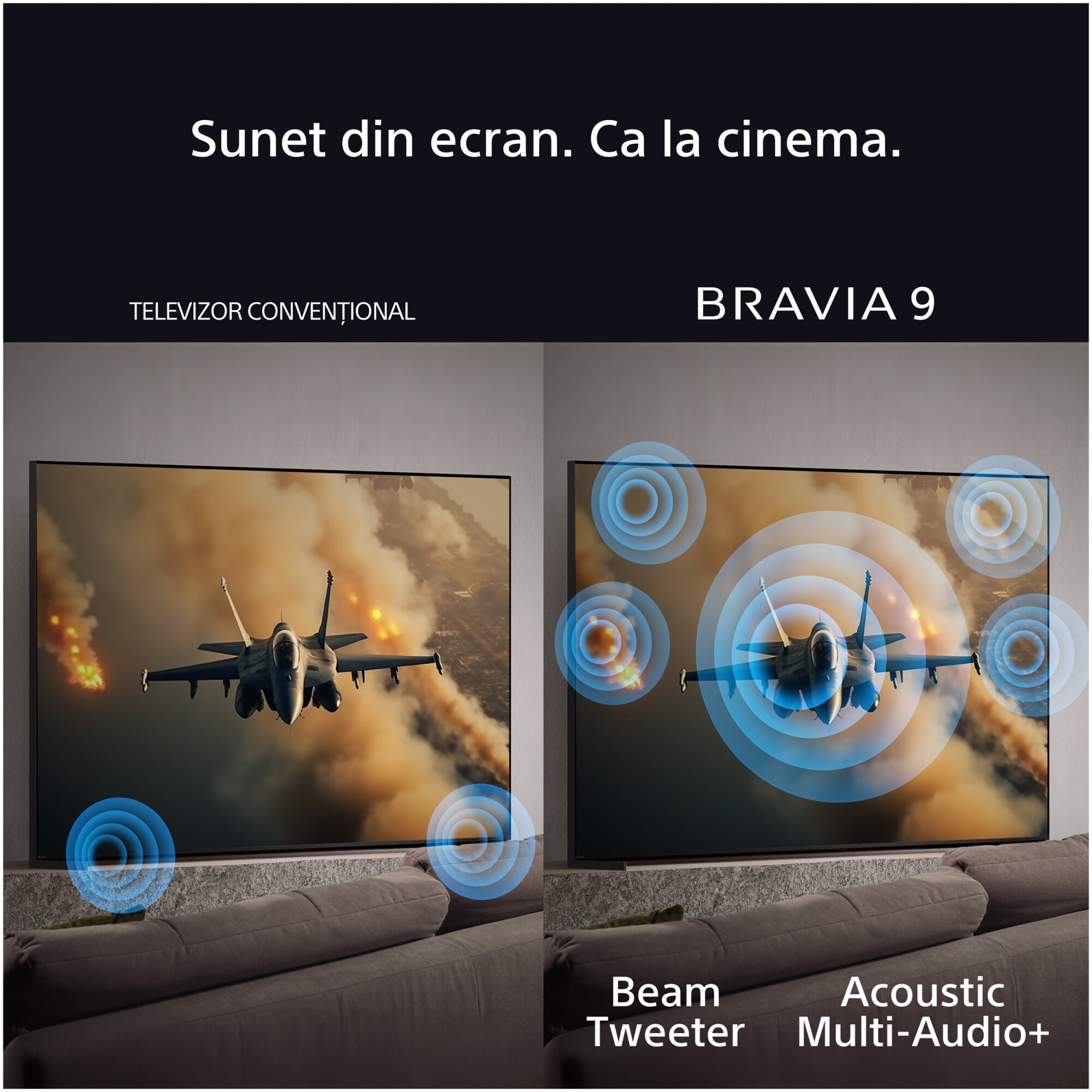 Televizor Sony BRAVIA 9 QLED XR l Mini LED 65XR90, 164 cm, Smart Google TV, 4K Ultra HD, 100 Hz, Clasa E