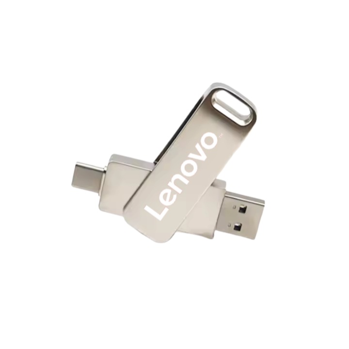 Lenovo USB памет, 1TB, Usb 3.0, 2.0, метал с голям капацитет, 1TB, с Type-C + USB интерфейс