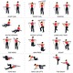 Fitness rúd 2 gumizsinórral, Hggzeg, Fitness kiegészítők, lábhurokkal, Hordozhatóság, Könnyen használható, Fitnesshez, csuklóra, karra, vállra és mellkasra, Hőre lágyuló gumi, EVA hab, 92 cm, Fekete