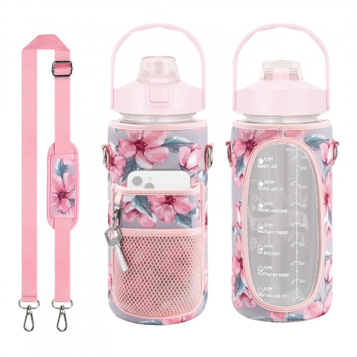 AONYIYI vizestáska, neoprén, rózsaszín, állítható pánttal