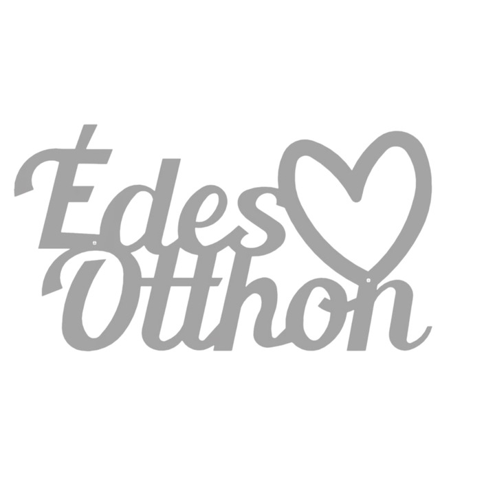 Decoratiune pentru perete din metal, model edes otthon, BUZ