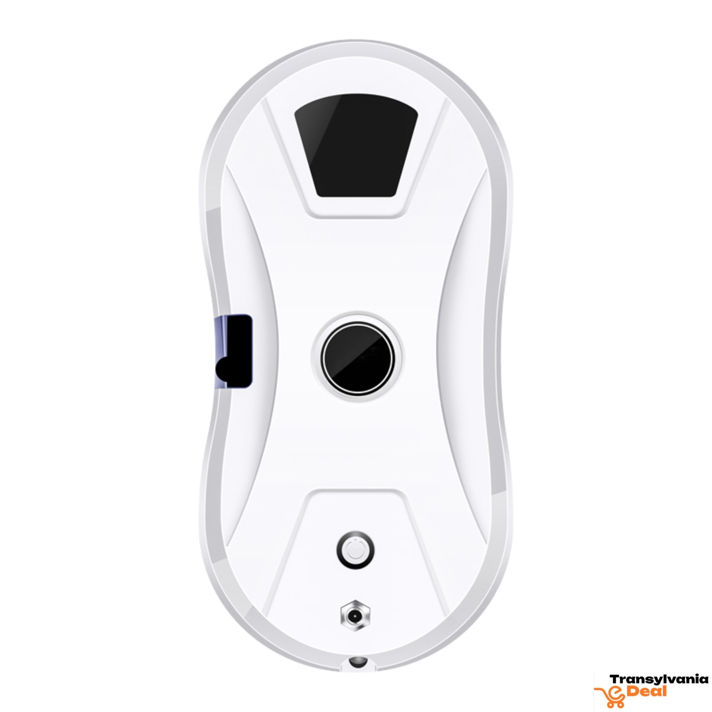 Robot Inteligent pentru curatarea geamurilor, Mop rotativ dublu, Telecomanda, Alb, AI