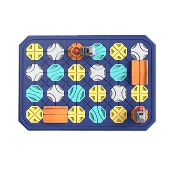 Joc Educational Space Kids Road Builder – Puzzle Logic, Antistres si Dezvoltare pentru Copii 4-6 Ani - 42 Piese