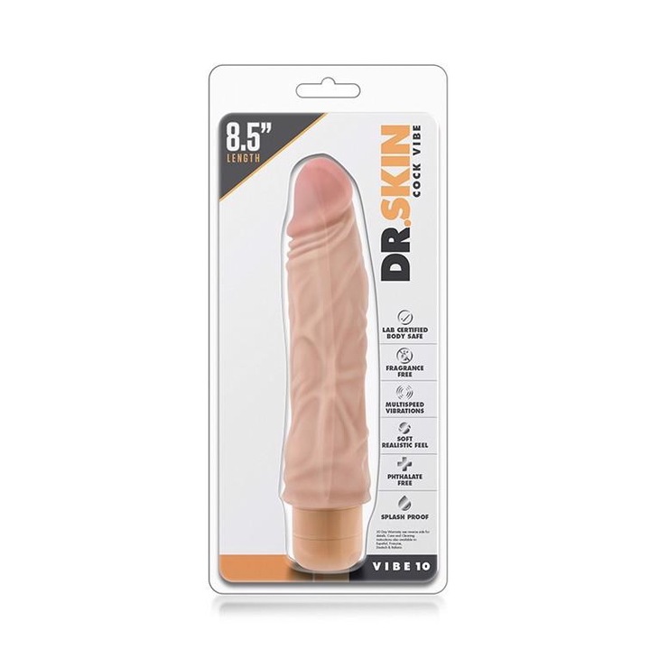 Вибратор Blush, д-р Вибратор skin cock vibe 10 месо