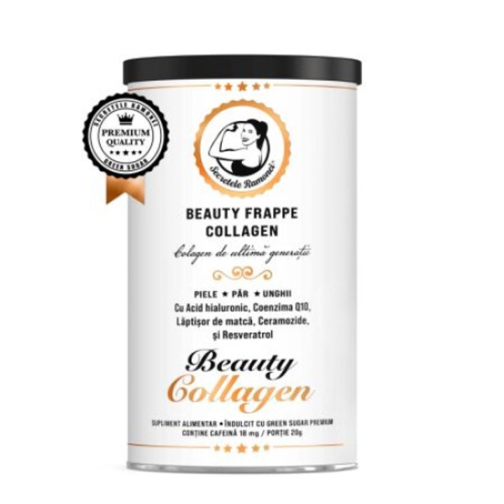Bautura cu colagen de utlima generatie Beauty Frappe Collagen Secretele Ramonei, 400g