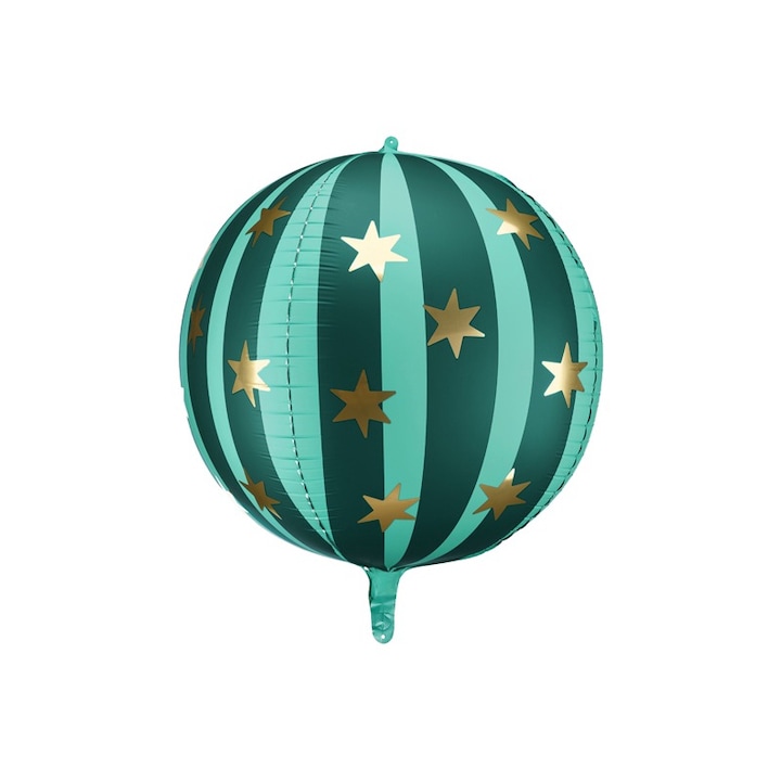 Starry Ball Fólia lufi, 50 cm, zöld, Circus Party