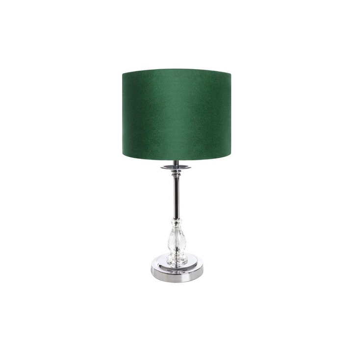 Lampa de masa, Eurofirany, Verde inchis 30x30x53 cm
