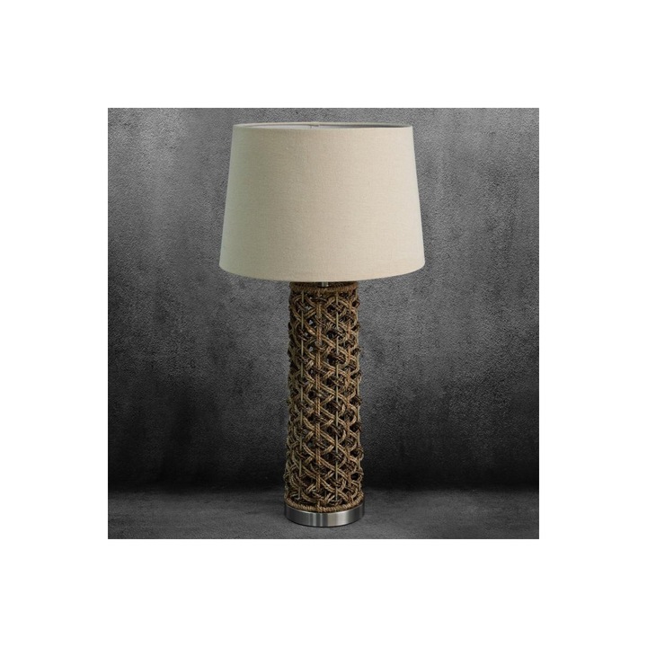 Lampa de masa, Eurofirany, Maro/bej 33x38x75 cm