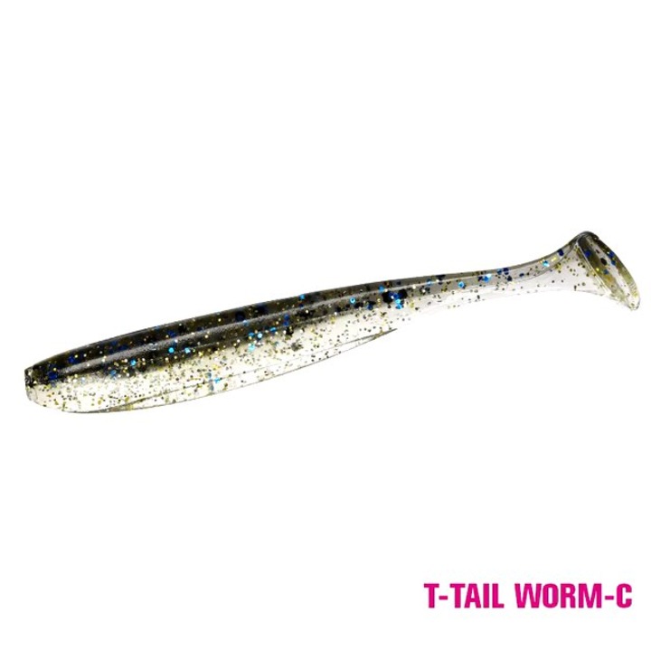 Set 18 buc shad Tsurinoya T-Tail Soft Lure 7.5cm C