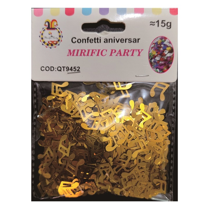 Confetti auriu, muzica