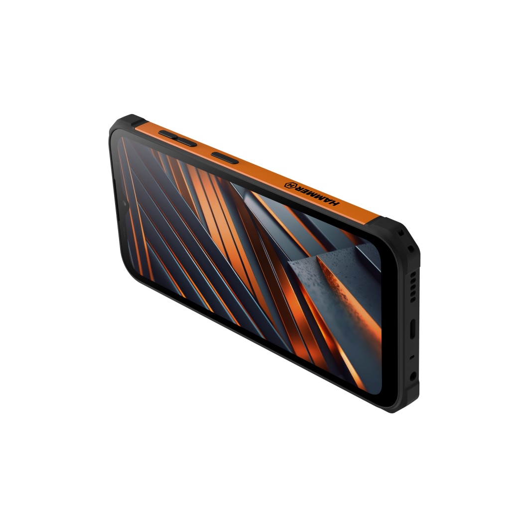 Telefon Smartphone, Hammer VA, ecran mare 6.56” rezistent la socuri, memorie 64GB 4 GB Ram camera 13 Mpx baterie 6500mAh rezistent apa IP69 dual SIM, negru