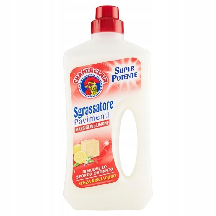 Solutie de curatat podele, Chante Clair, Marsiglia-Limone, 750 ml, cu extract natural de sapun marseille si lamaie
