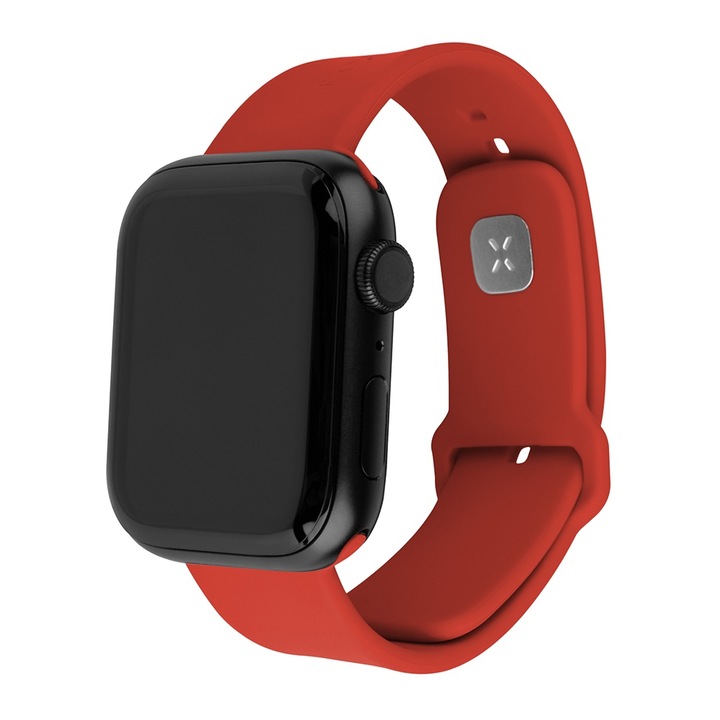 ONSG® szíj Apple Watchhoz 1/2/3/4/5/6/7/8/9/10/SE/SE 2/Ultra/Ultra 2 42/44/45/46/49mm, Q39, szilikon, piros