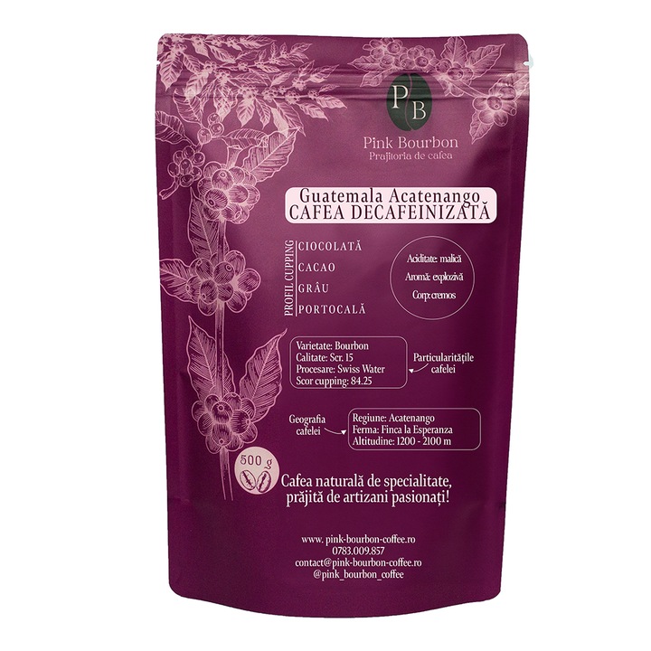 Cafea de specialitate DECAFEINIZATA: Guatemala - Acatenango (500g)