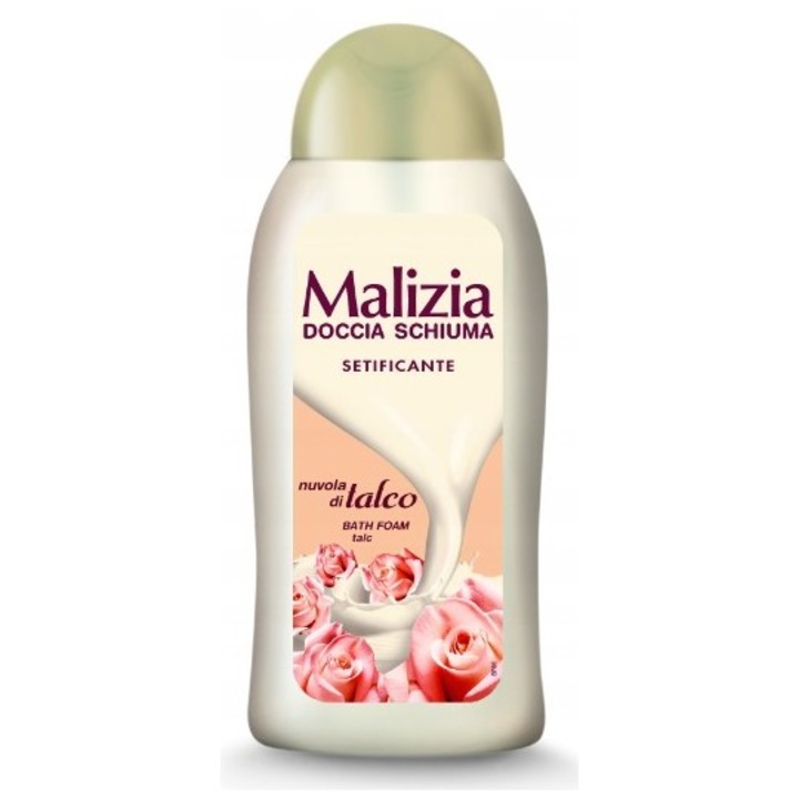 Doccia Talco Setificante tusfürdő 300ml, Malizia, talkumos illat, napi használatra