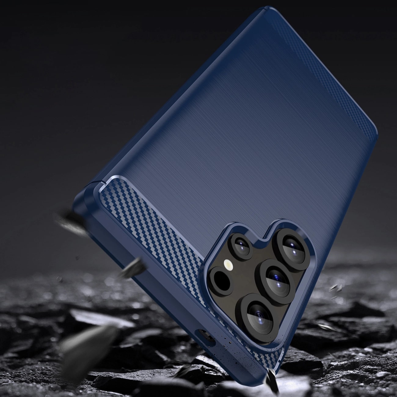 Carcasa Flexible Carbon compatibila cu Samsung Galaxy S25 Ultra Blue