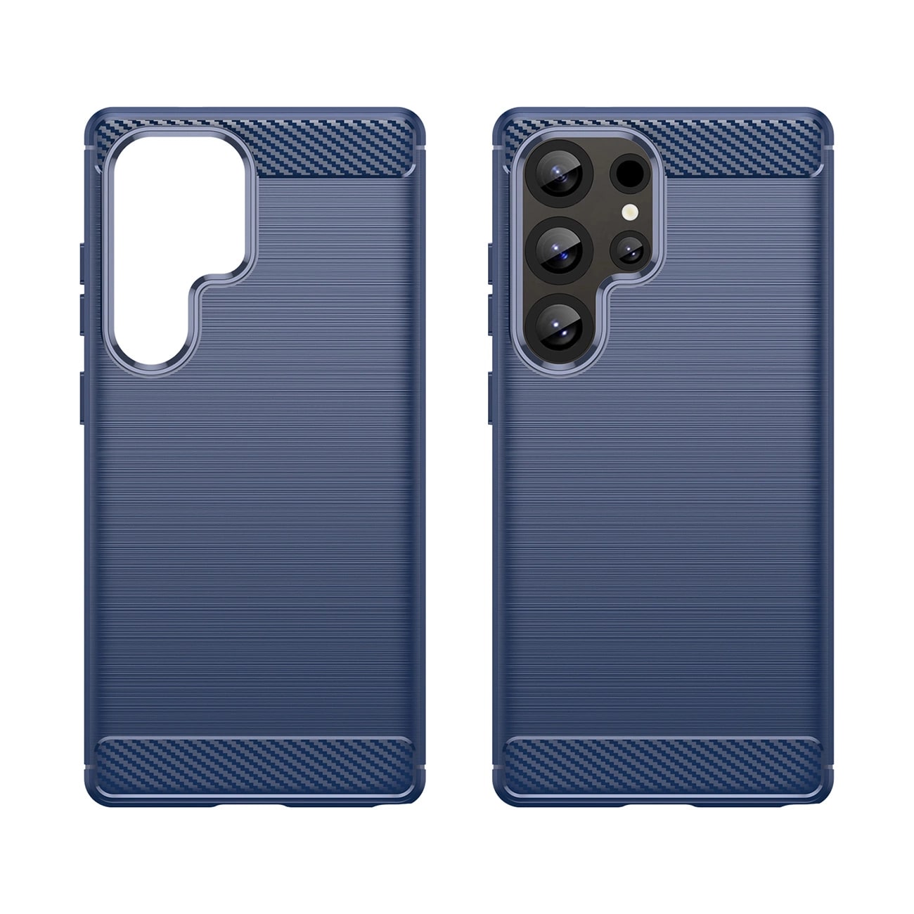 Carcasa Flexible Carbon compatibila cu Samsung Galaxy S25 Ultra Blue