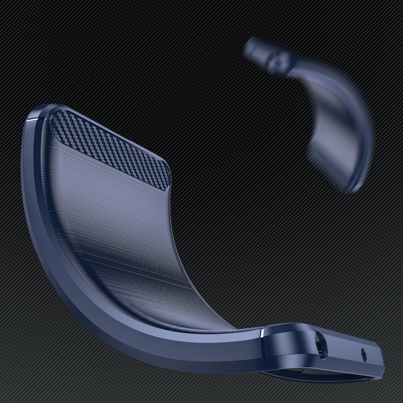 Carcasa Flexible Carbon compatibila cu Samsung Galaxy S25 Ultra Blue