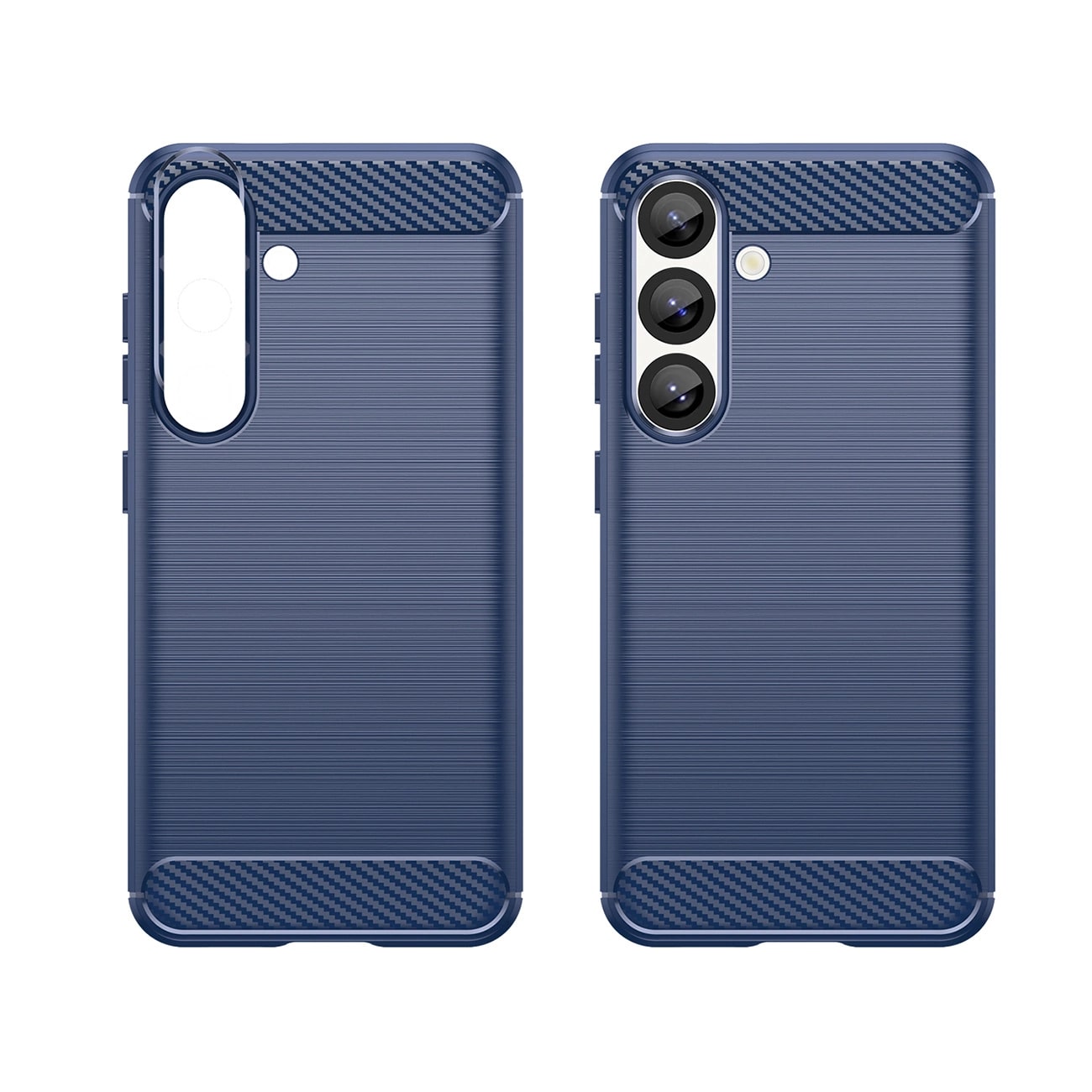 Carcasa Flexible Carbon compatibila cu Samsung Galaxy S25 Blue