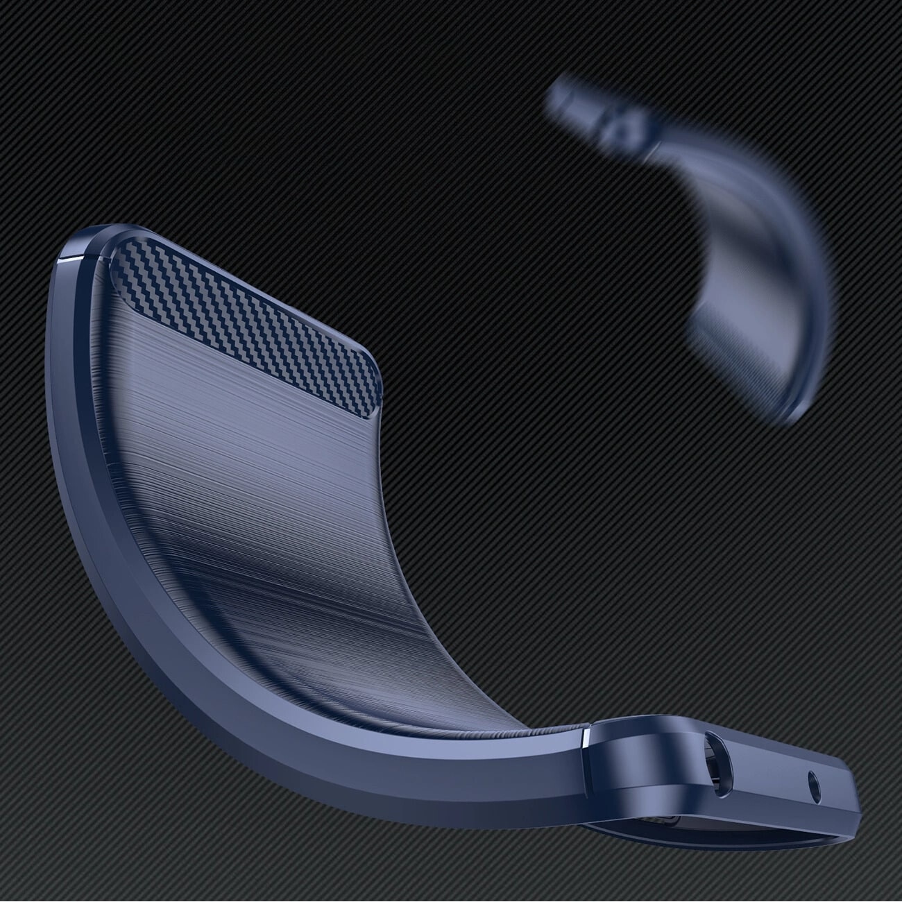 Carcasa Flexible Carbon compatibila cu Samsung Galaxy S25 Blue