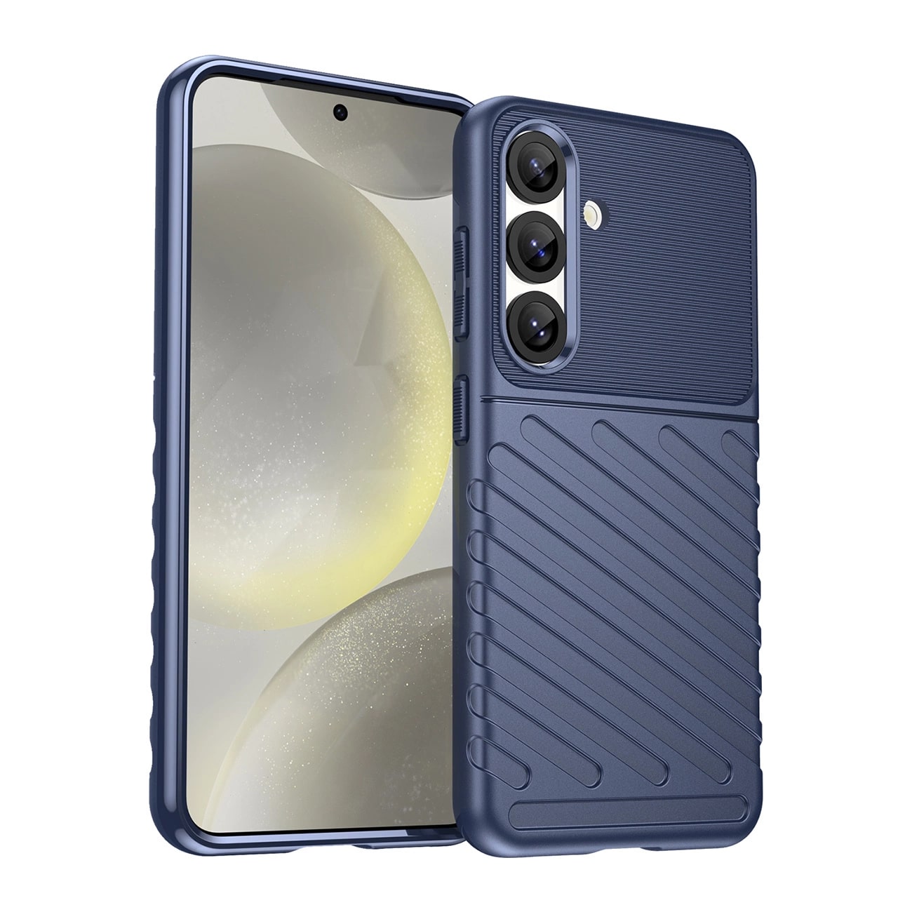 Carcasa Thunder Flexible compatibila cu Samsung Galaxy S25 Blue
