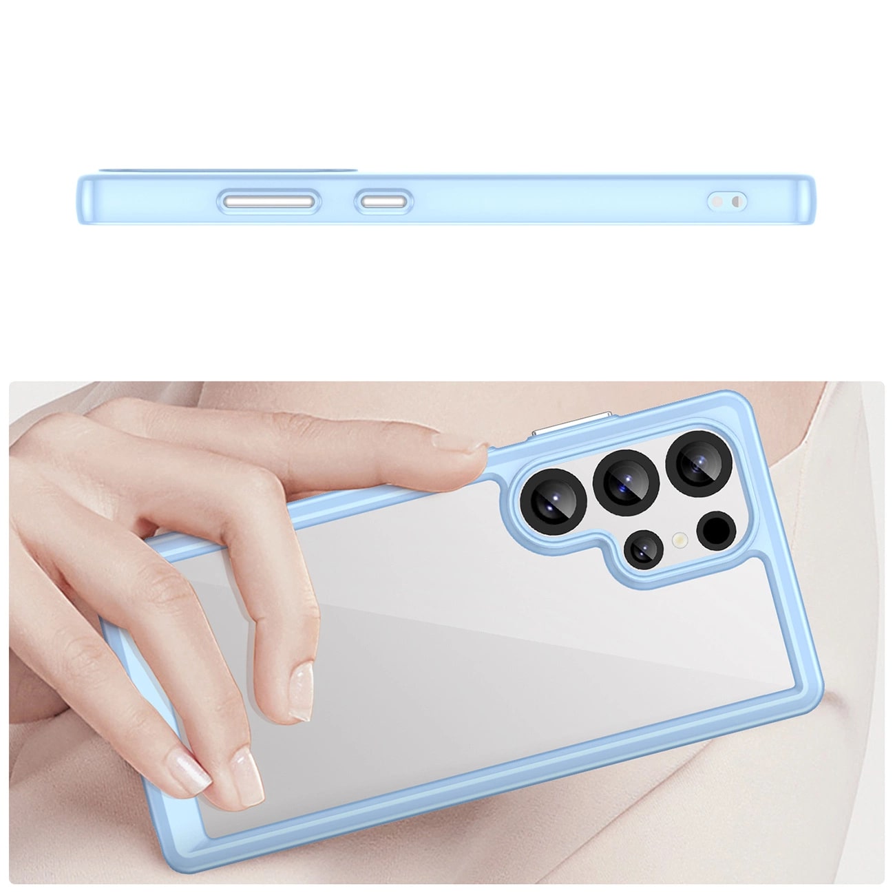 Carcasa Outer Space compatibila cu Samsung Galaxy S25 Ultra Blue