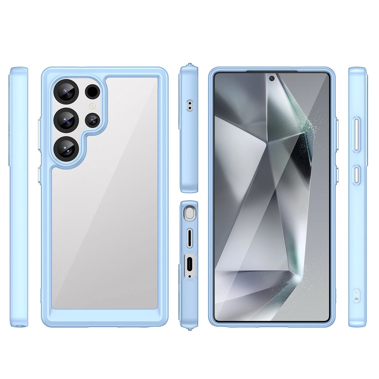 Carcasa Outer Space compatibila cu Samsung Galaxy S25 Ultra Blue