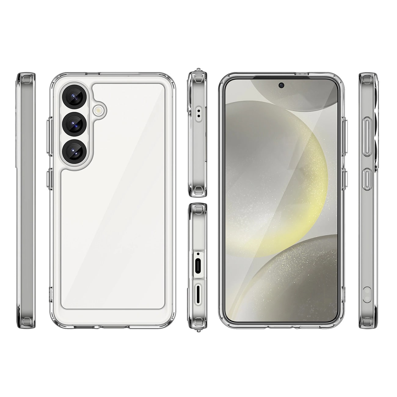 Carcasa Outer Space compatibila cu Samsung Galaxy S25 Transparent