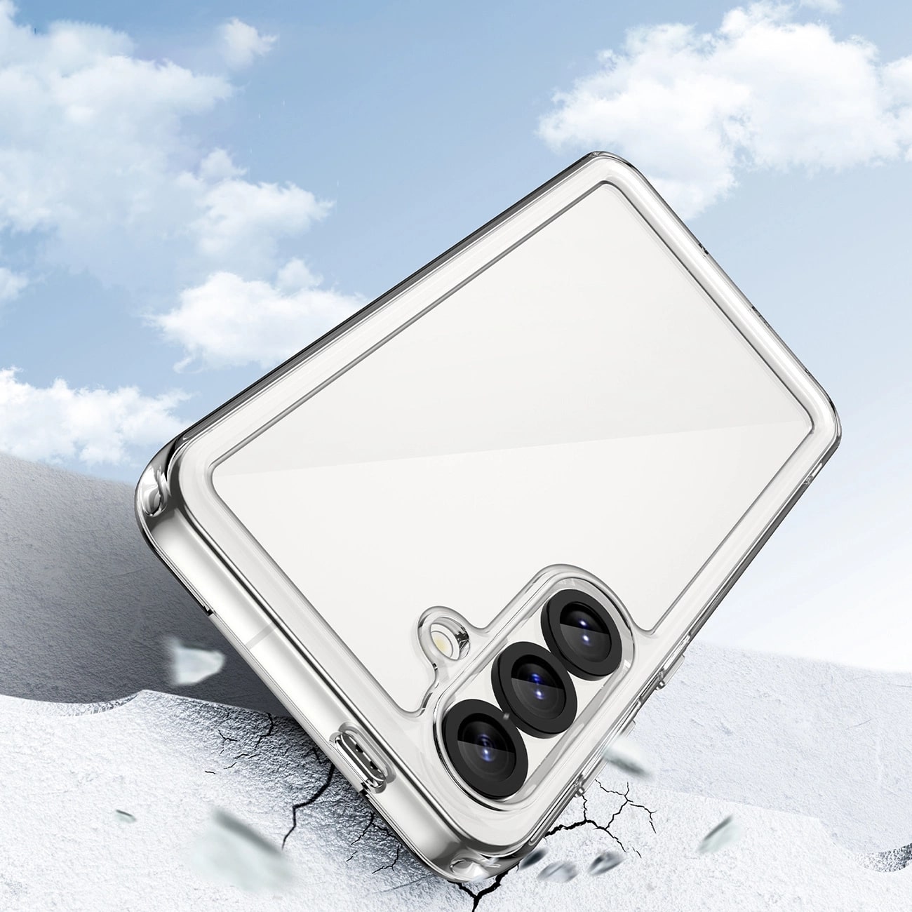 Carcasa Outer Space compatibila cu Samsung Galaxy S25 Transparent