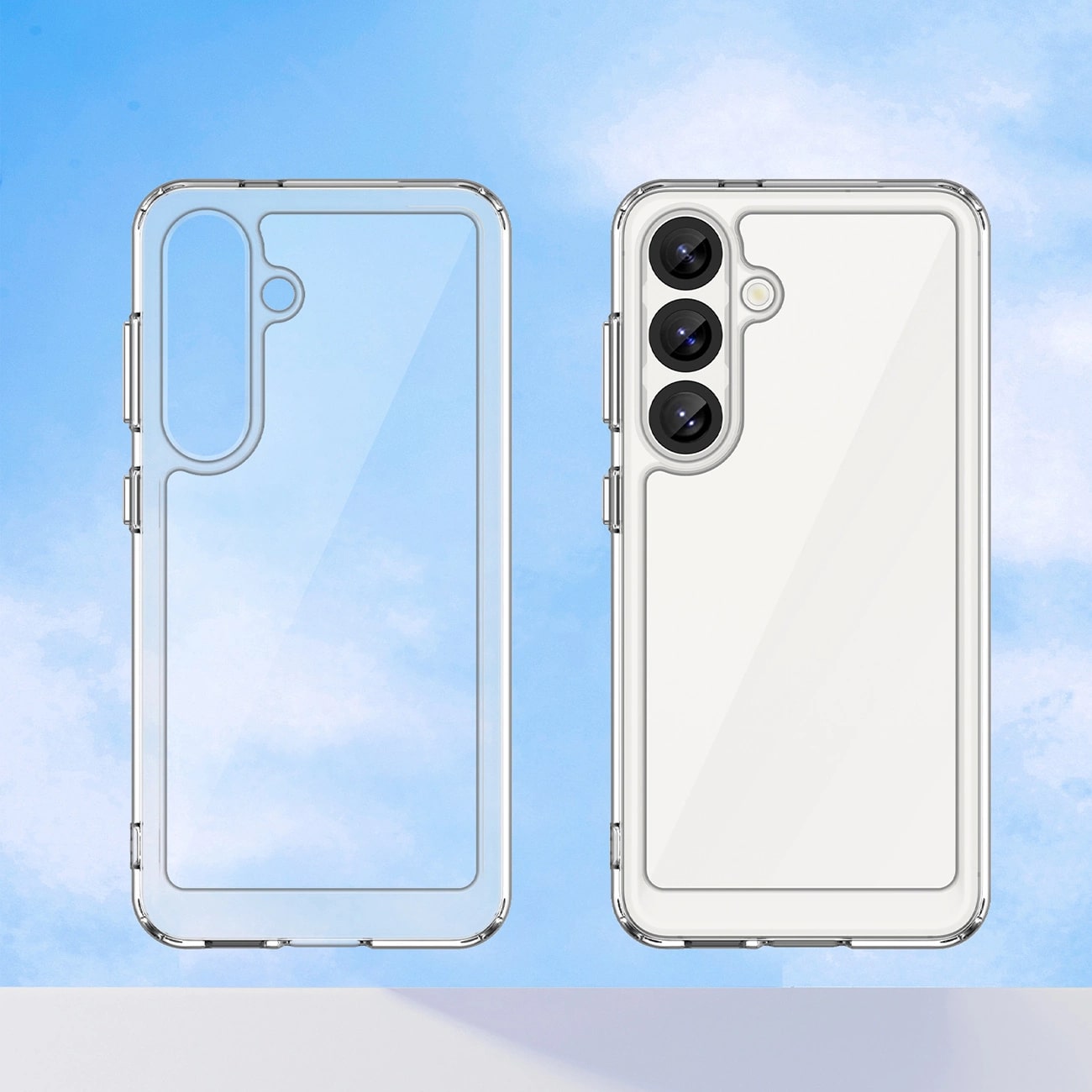 Carcasa Outer Space compatibila cu Samsung Galaxy S25 Transparent