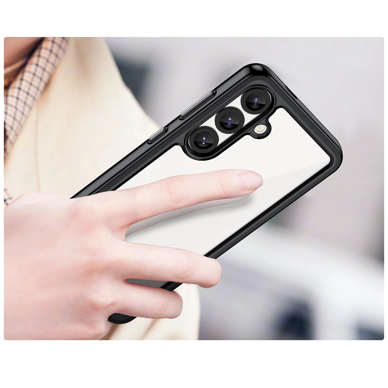 Carcasa Outer Space compatibila cu Samsung Galaxy S25 Black