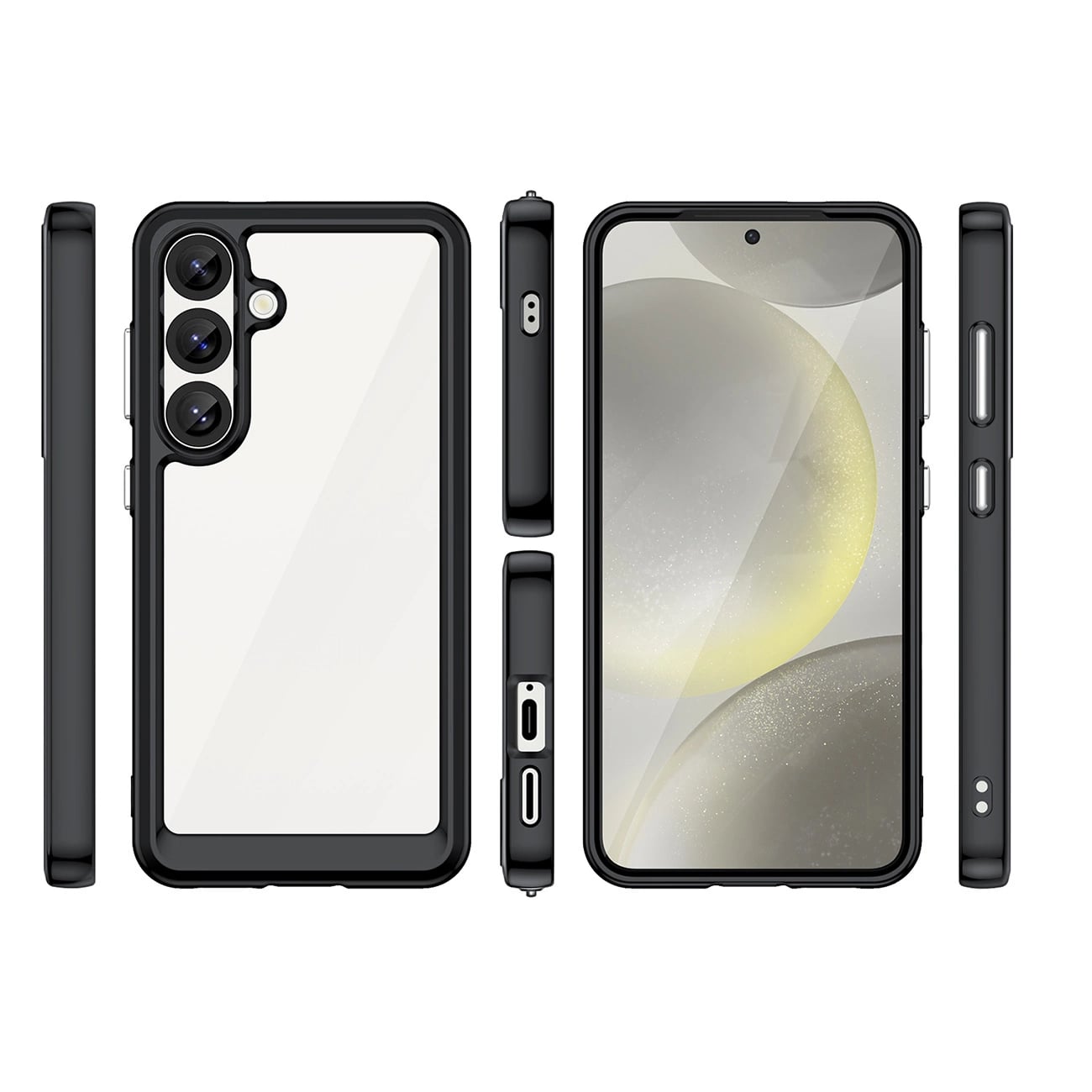 Carcasa Outer Space compatibila cu Samsung Galaxy S25 Black