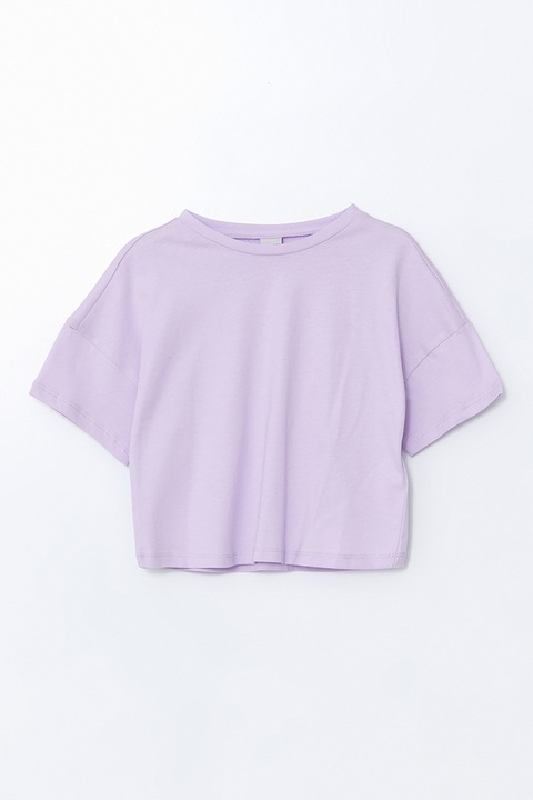 LC WAIKIKI, Tricou crop de bumbac, Lila