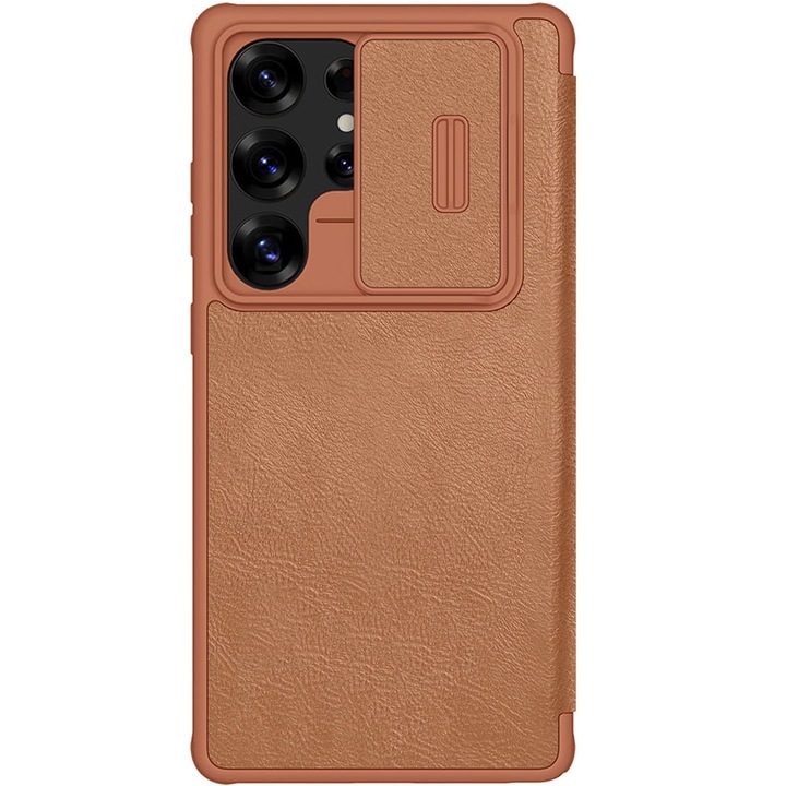 Калъф Nillkin Qin Pro за Samsung Galaxy S25 Ultra, кафяв