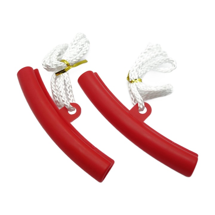 Set 2x protectie janta roata INOPARTS, rosu, metal