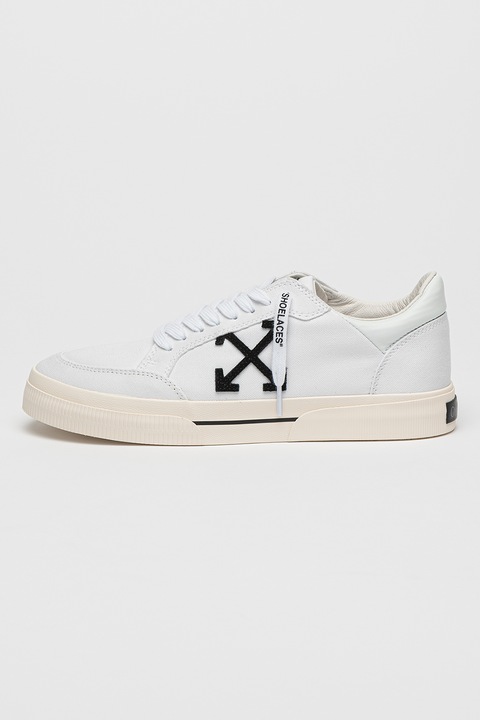 OFF-WHITE, Кецове Omia с лого, Бял/Черен