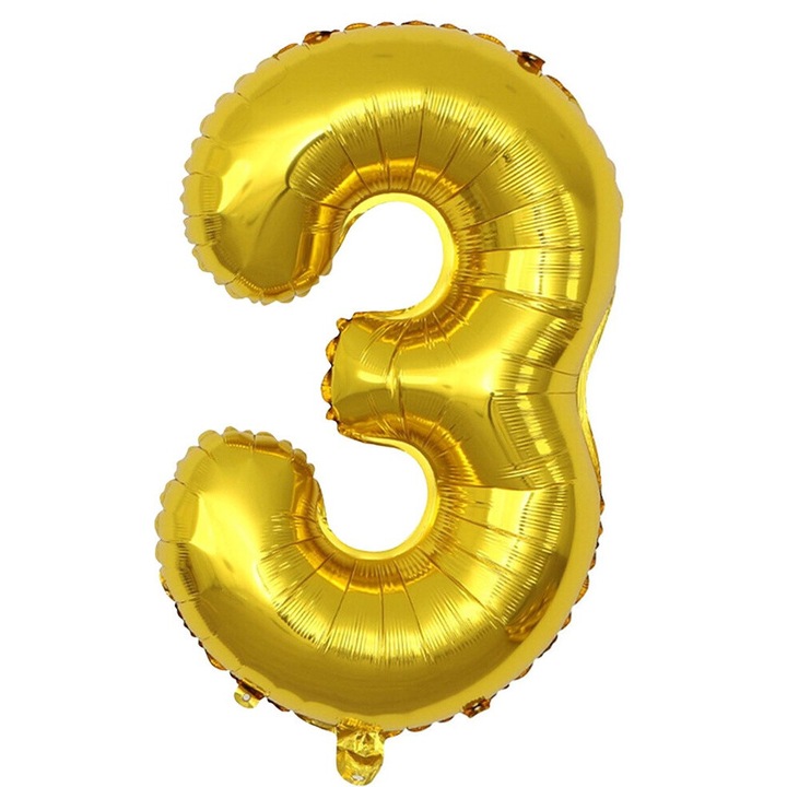 Fólia lufi, 3-as szám, 100cm, Arany