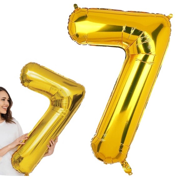 Fólia lufi, arany, 7-es szám, 100cm