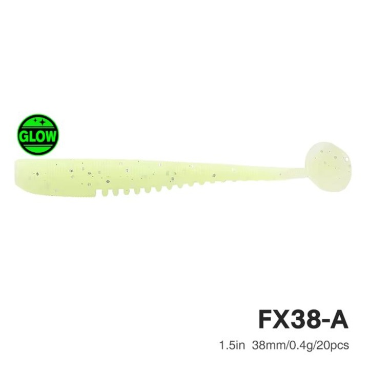 Grub Tsurinoya Flex T-Tail Worm 3.8cm A